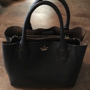 Kate Spaded Dark Navy Satchel/Crossbody